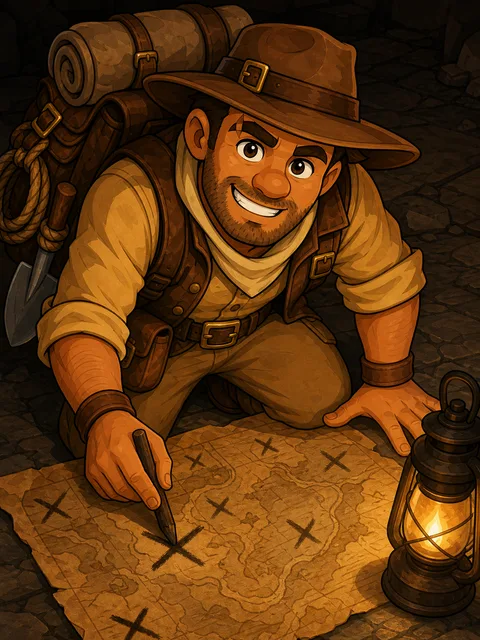 The Man Who Draws Crosses (Treasure Hunter)